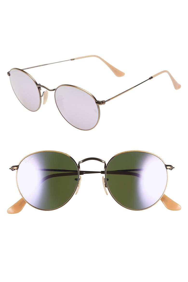 Icons 50mm Sunglasses, Main, color, BRONZE/ LAVENDER