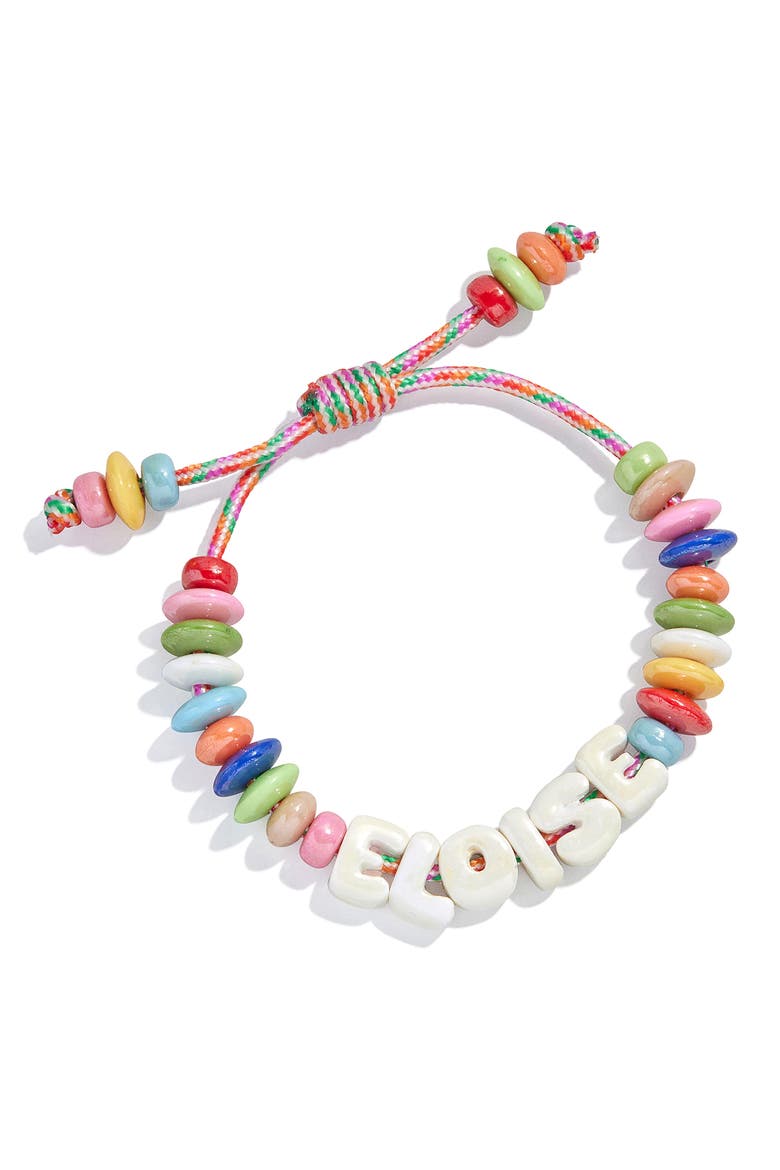 Make Waves Custom Beaded Bracelet, Main, color, WHITE MULTI