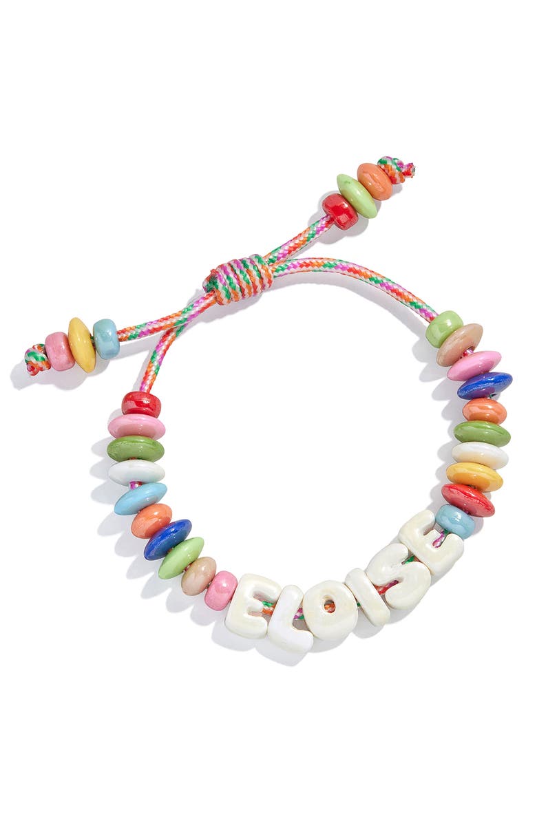 BaubleBar Make Waves Custom Beaded Bracelet, Main, color, White Multi