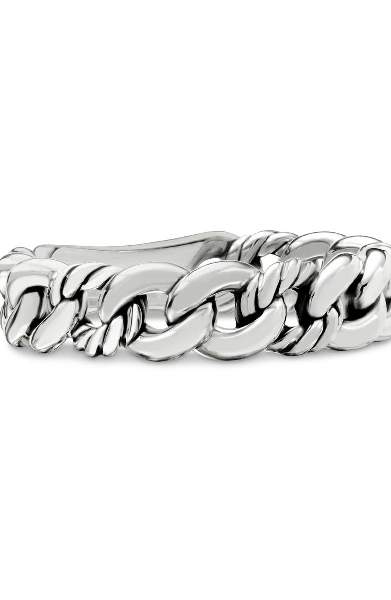 David Yurman Belmont Curb Link Narrow Ring, Alternate, color, Silver