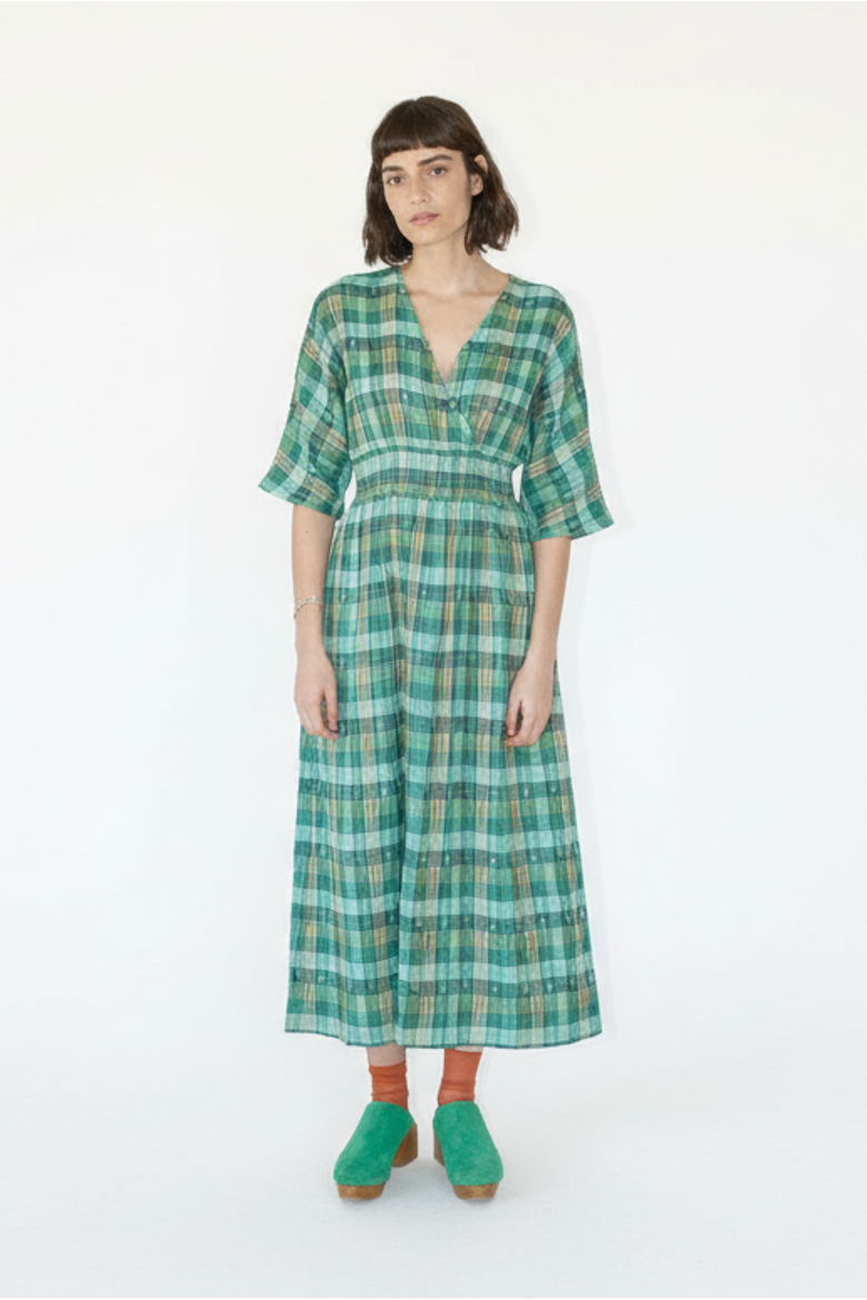 Dani Cross Front Midi Dress, Main, color, Garden