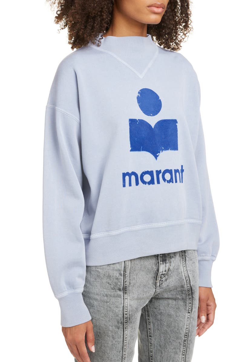 Isabel Marant Étoile Moby Logo Sweatshirt, Alternate, color, 