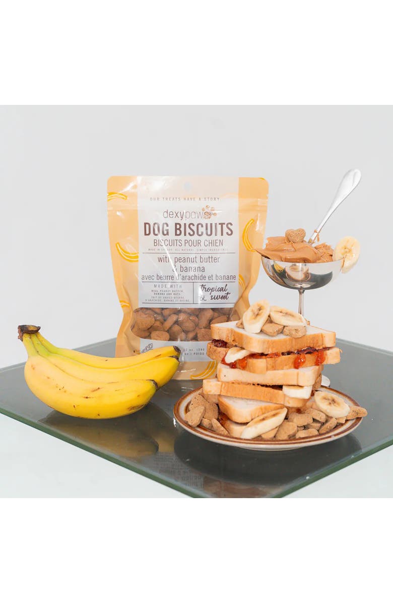 Dexypaws Banana, Oat
Peanut Butter Dog Biscuits 12oz, Alternate, color, Brown