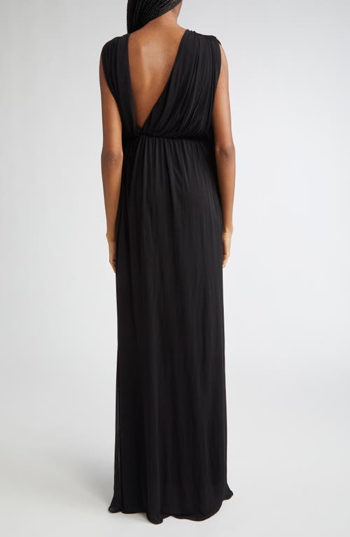 Giambattista Valli Draped One-shoulder Gown In Black