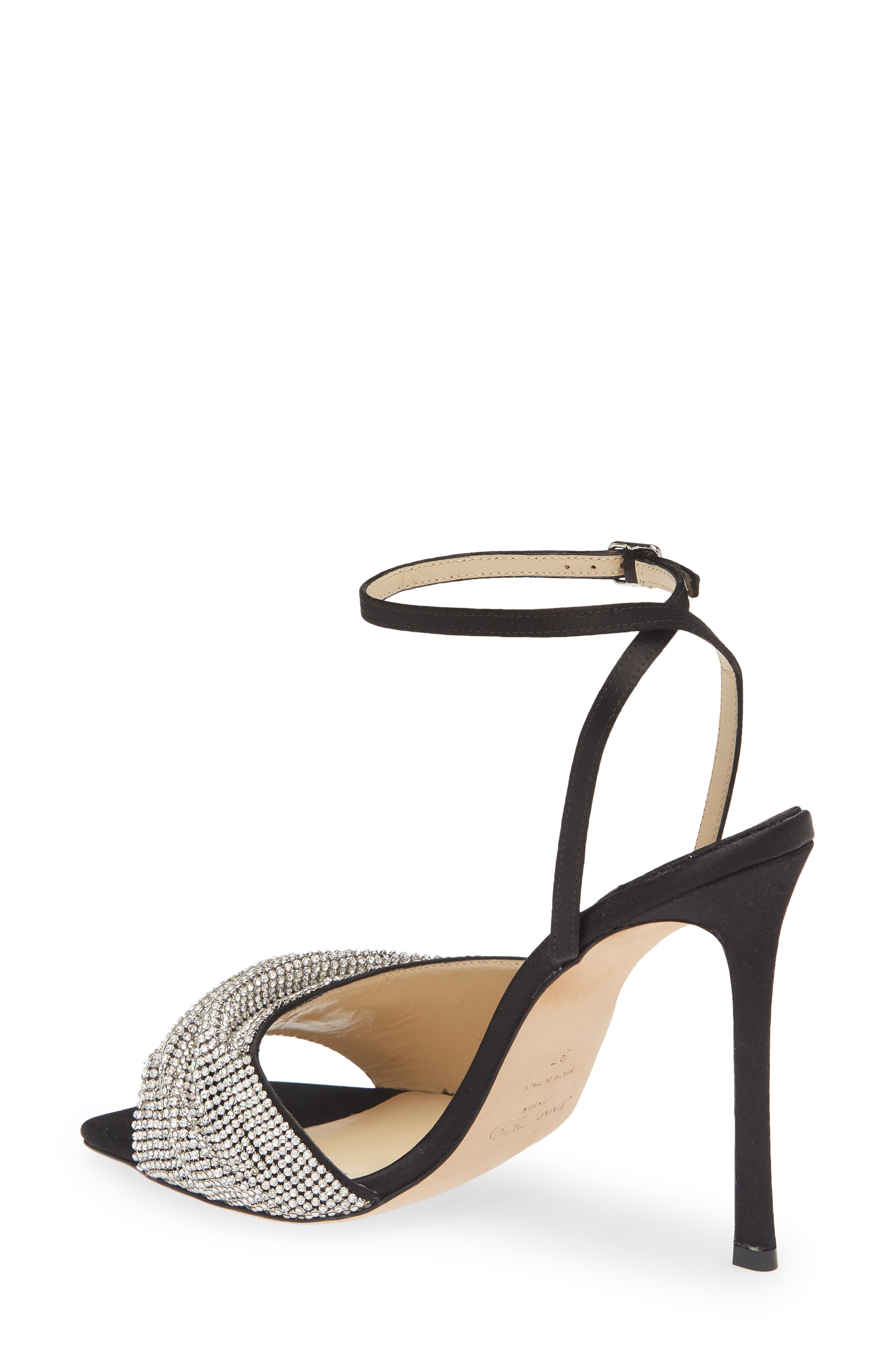 Jimmy Choo Naria Crystal Mesh Sandal, Alternate, color, 