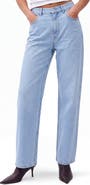 Menina Step High Waist Relaxed Straight Leg Jeans