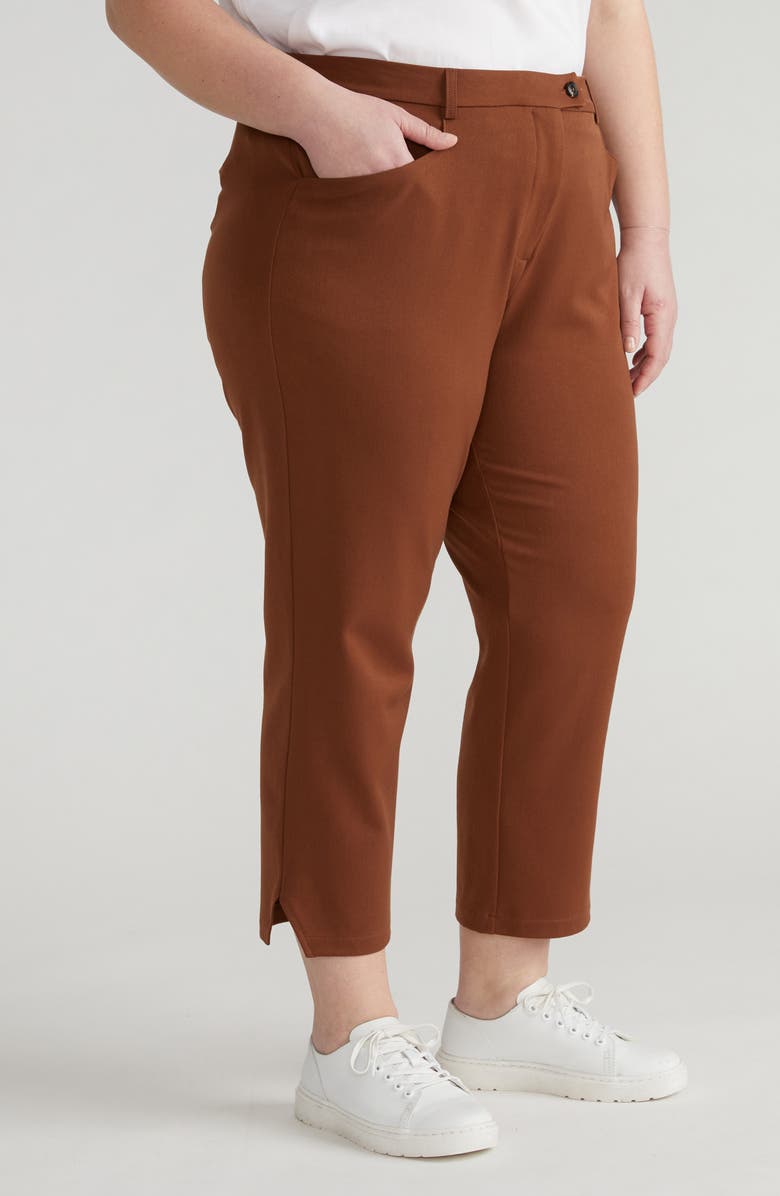 Universal Standard x Henning All Day Mercer Crop Tapered Leg Pants, Alternate, color, Pony