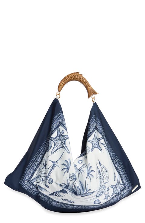Medium Satin Scarf Bag