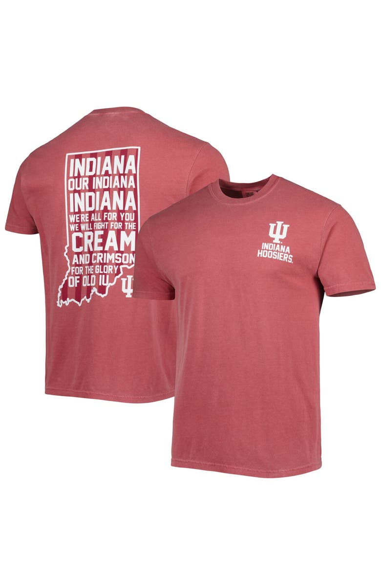 IMAGE ONE Men's Crimson Indiana Hoosiers Hyperlocal T-Shirt, Main, color, 