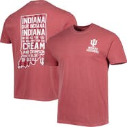 IMAGE ONE Men's Crimson Indiana Hoosiers Hyperlocal T-Shirt