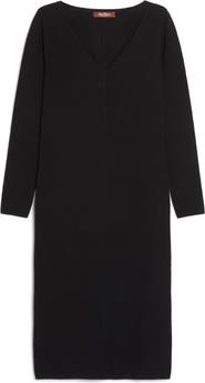 Max Mara Studio Veletta Long Sleeve Midi Sweater Dress