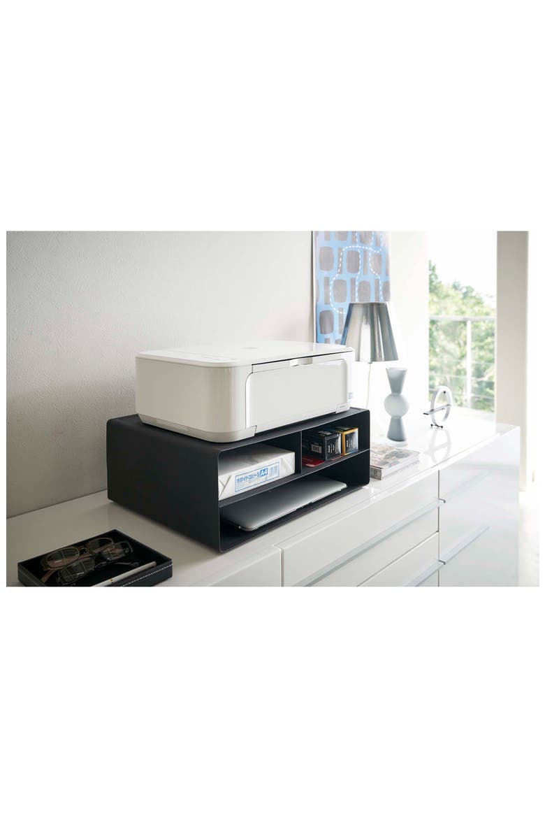 Tower Desktop Printer Stand, Alternate, color, BLACK