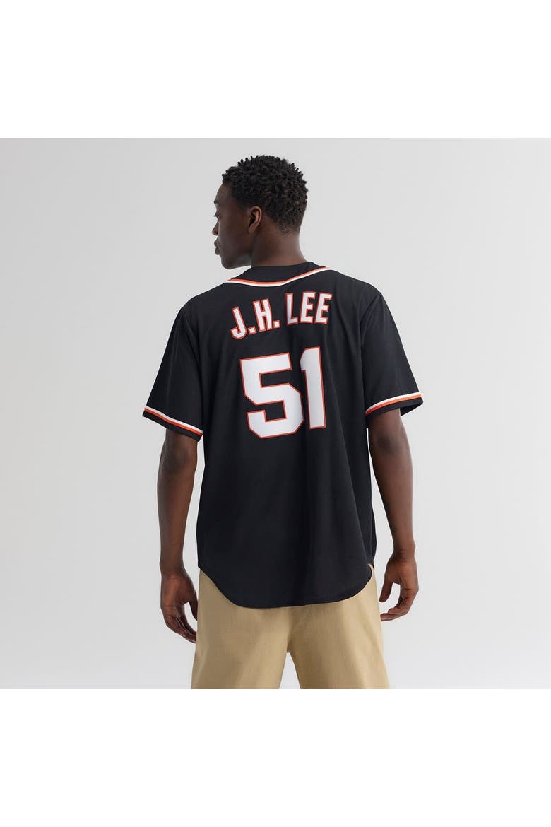 Men's Nike Jung Hoo Lee San Francisco Giants Fashion Replica Black Out Jersey, Alternate, color, Black