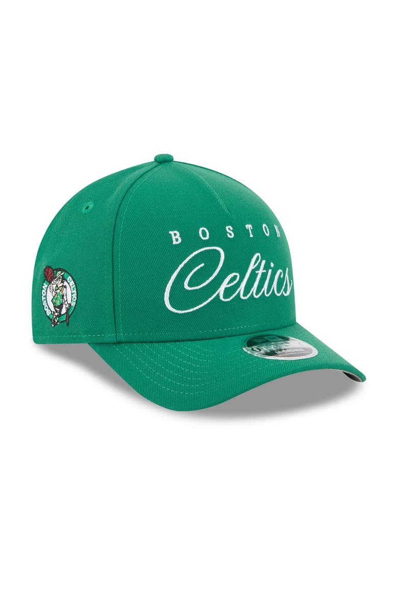 Men's New Era Kelly Green Boston Celtics 2025 NBA Draft M-Crown A-Frame 9FORTY Adjustable Hat, Main, color, Kelly Green
