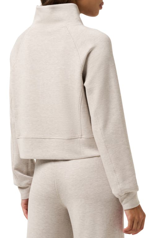 Travismathew Skyloft Soft Funnel Neck Sweatshirt In White