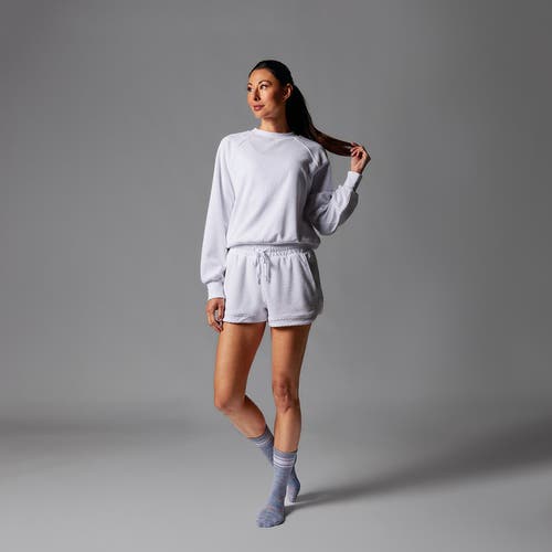 Tavi Ease Crew Terry Sweatshirt In White