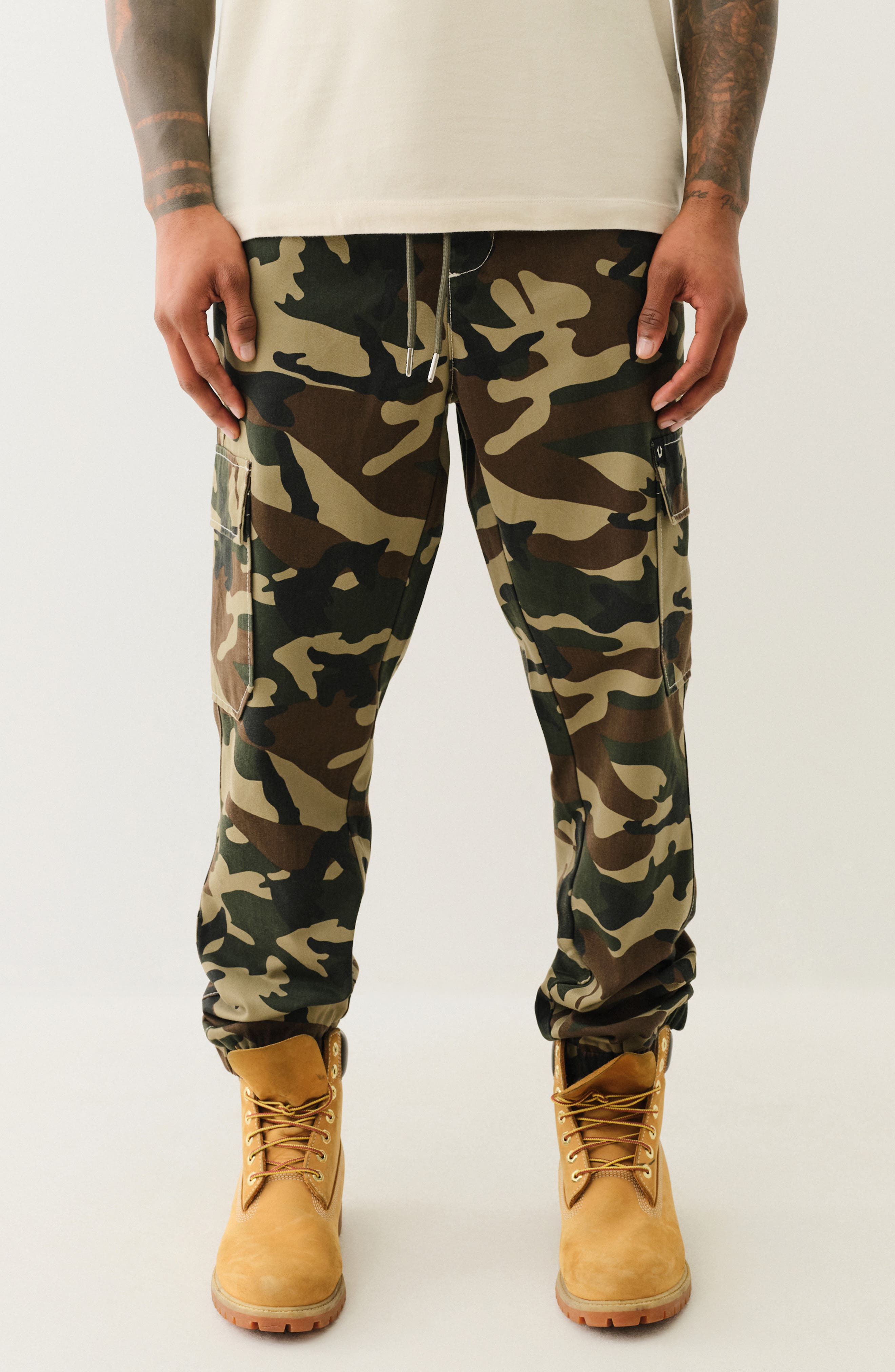True Religion Camo Cargo Joggers