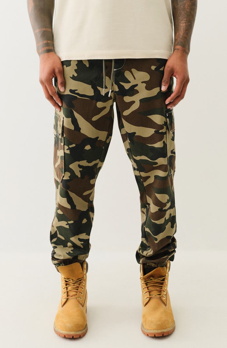 True Religion Camo Cargo Joggers, Main, color,