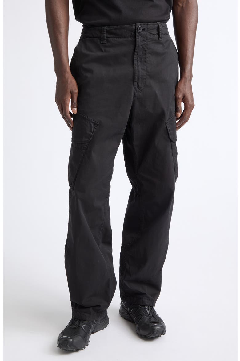 Garment Dye Stretch Twill Cargo Pants, Main, color, V0029 BLACK
