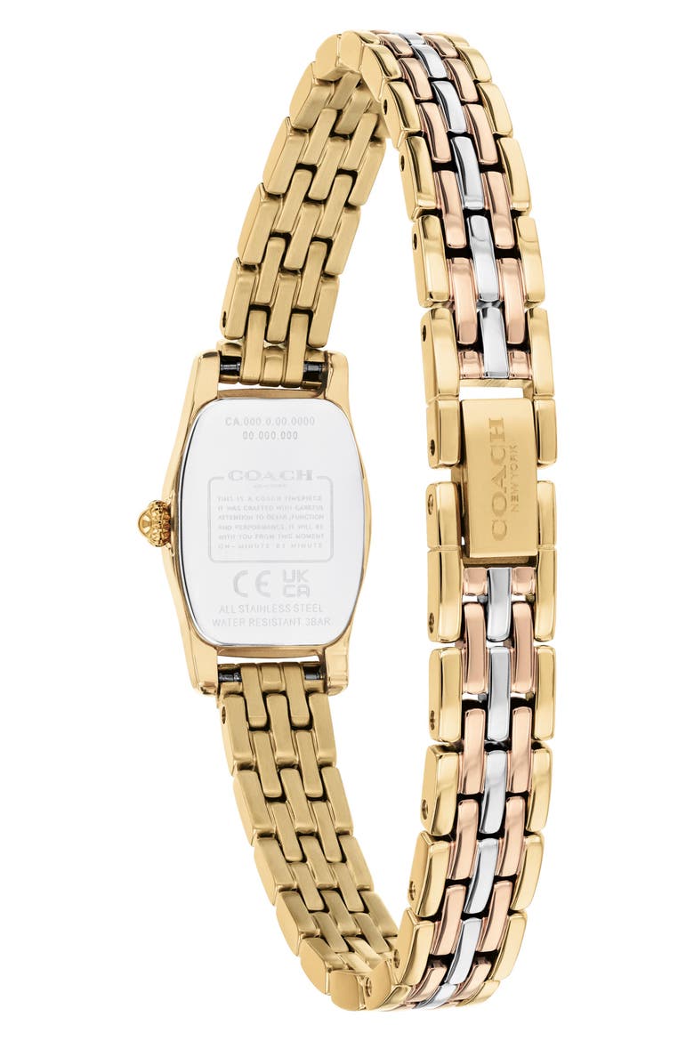 Greta Bracelet Watch, 15.3mm, Alternate, color, SILVER/ GOLD/ ROSE GOLD