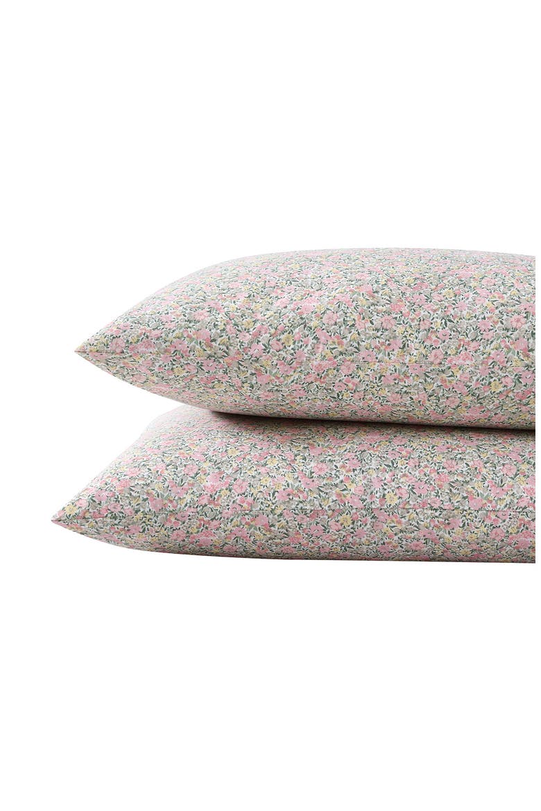 Loveston Cotton Sheet Set, Main, color, PINK/ GREEN