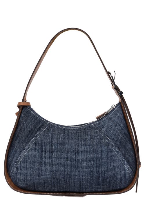 True Religion Horseshoe Denim Shoulder Bag In Blue