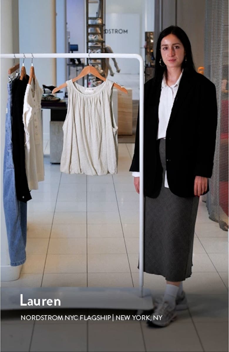 Unconditional Gathered Linen & Cotton Tank, sales video thumbnail