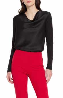 Lysse Ingrid Cowl Neck Mix Media Top