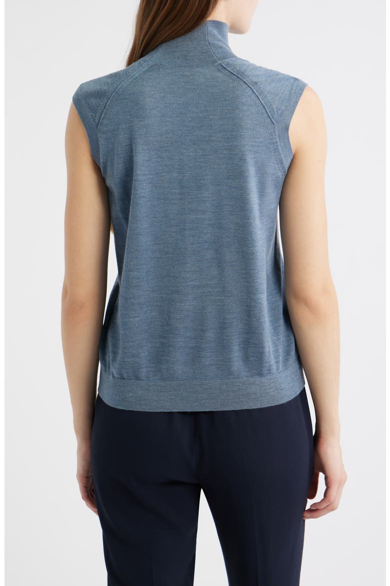 Fipini Turtleneck Sleeveless Virgin Wool Sweater, Alternate, color, OPEN BU