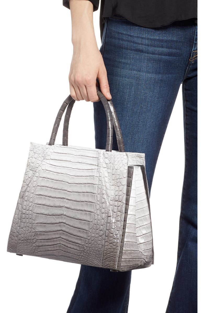 Nancy Gonzalez Small Aliza Genuine Crocodile Tote, Alternate, color,