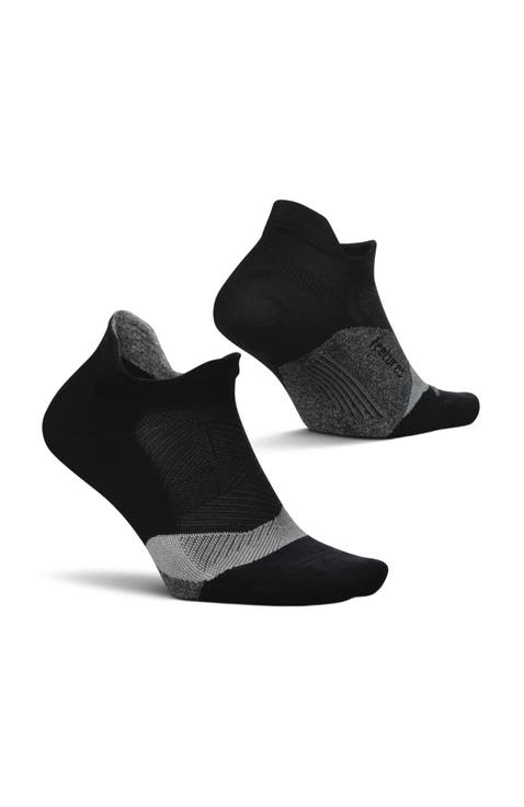 Elite Light Cushion No Show Tab Athletic Ankle Socks  Sport Sock with Targeted Compression