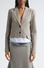 MONSE Crop Back Cascade Jacket