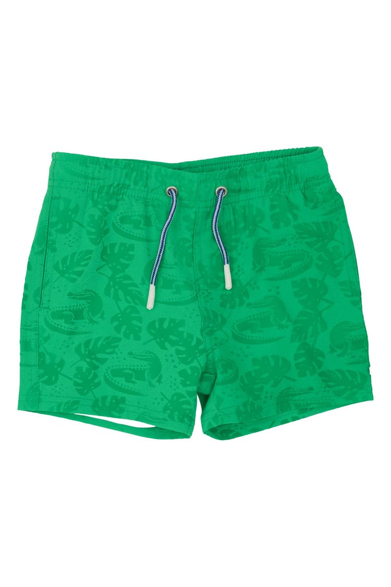 Color Changing Performance Hybrid Swim Trunks, Alternate, color, Bright Green Gators