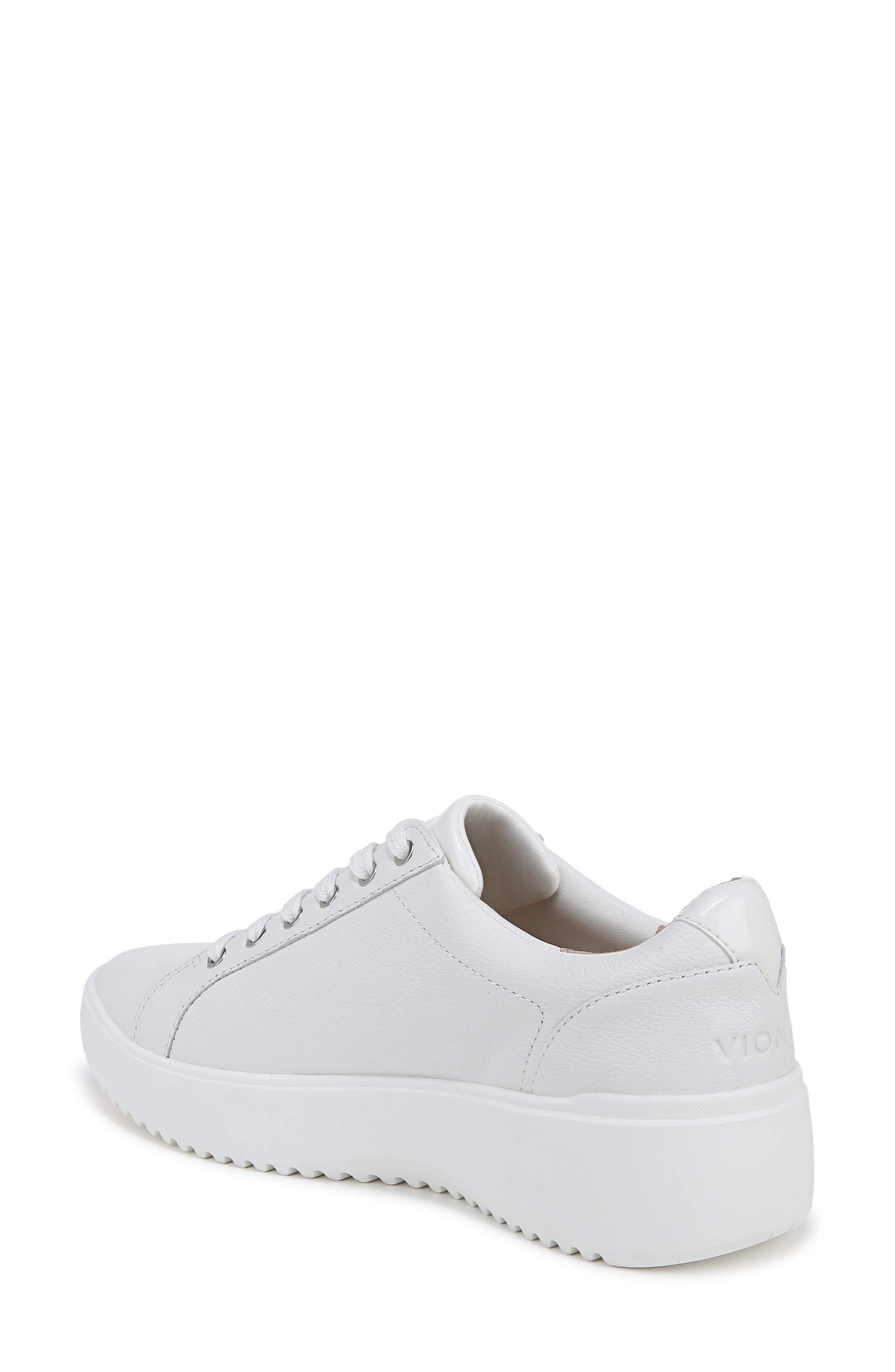 Vionic Kearny Platform Sneaker, Alternate, color, Smooth White