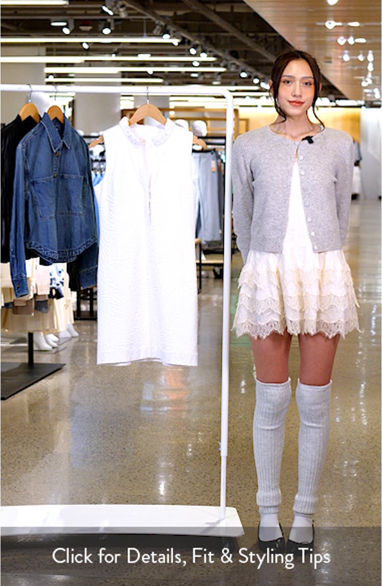 Elsey Sleeveless Jacquard Shift Dress, sales video thumbnail