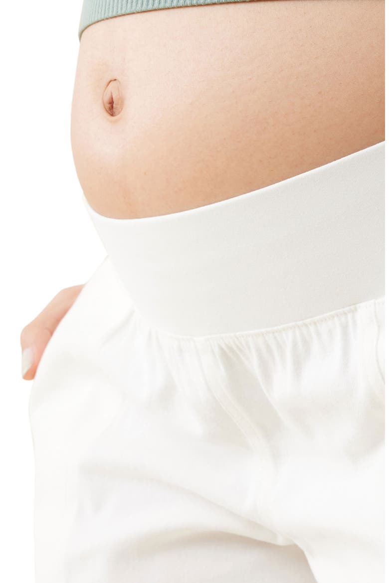 Maternity Utility Shorts, Alternate, color, OFF-WHITE