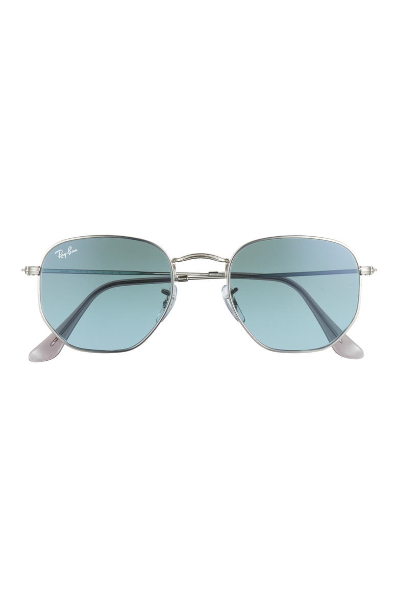 51mm Geometric Sunglasses, Main, color, BLUE GRADIENT