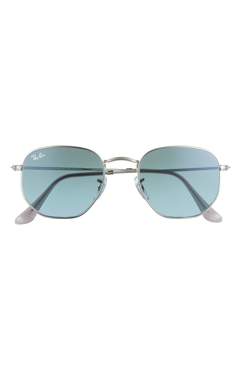 Ray-Ban 51mm Geometric Sunglasses, Main, color, Blue Gradient