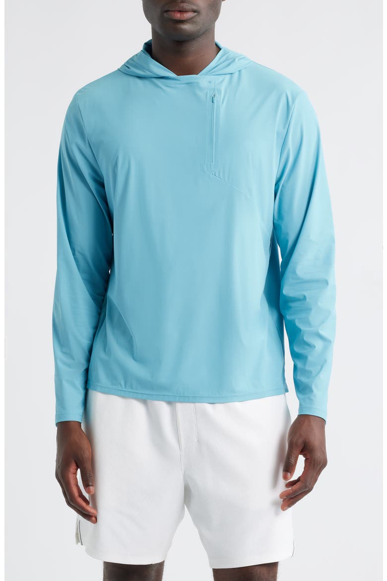 Maxwell Hooded Long Sleeve T-Shirt, Main, color, HAZE