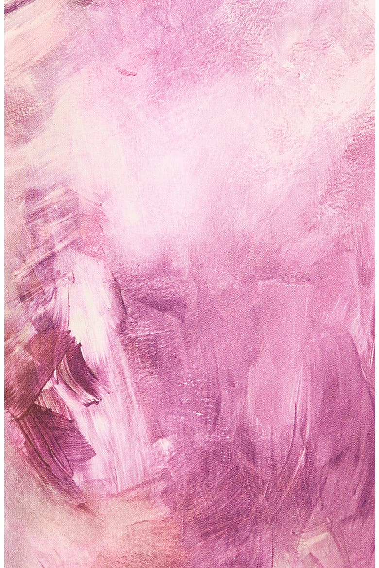 Paint Print Long Blazer, Alternate, color, 1224 FANTASY PINK