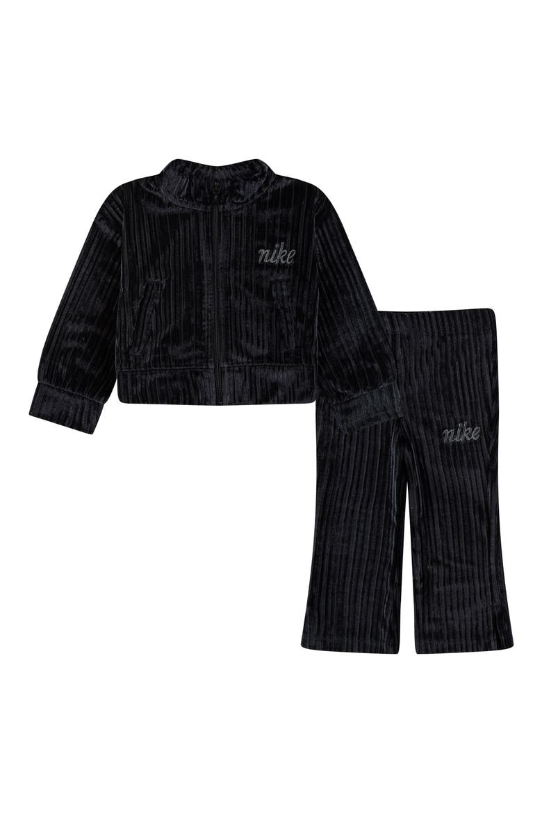 Cozy Rib Track Set, Main, color, BLACK