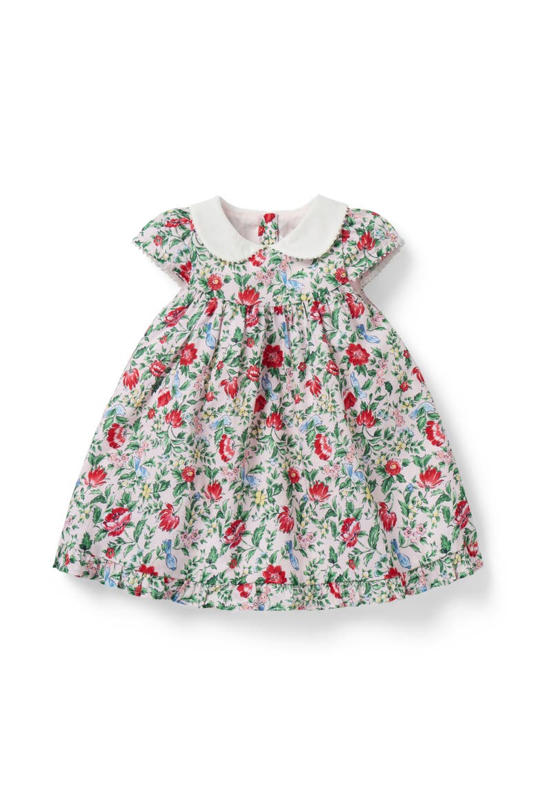 Ditsy Floral Collared Dress, Main, color, Pink