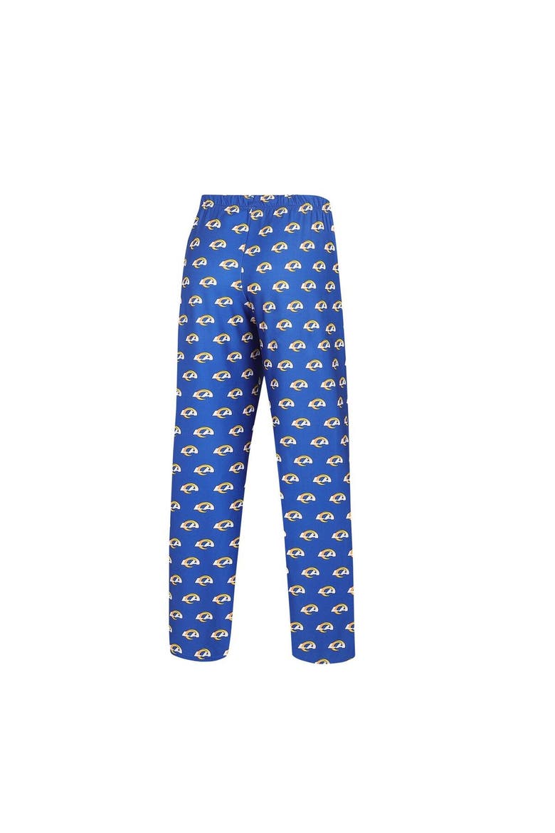 Women's Concepts Sport Royal Los Angeles Rams Gauge Allover Print Sleep Pants, Alternate, color, Royal