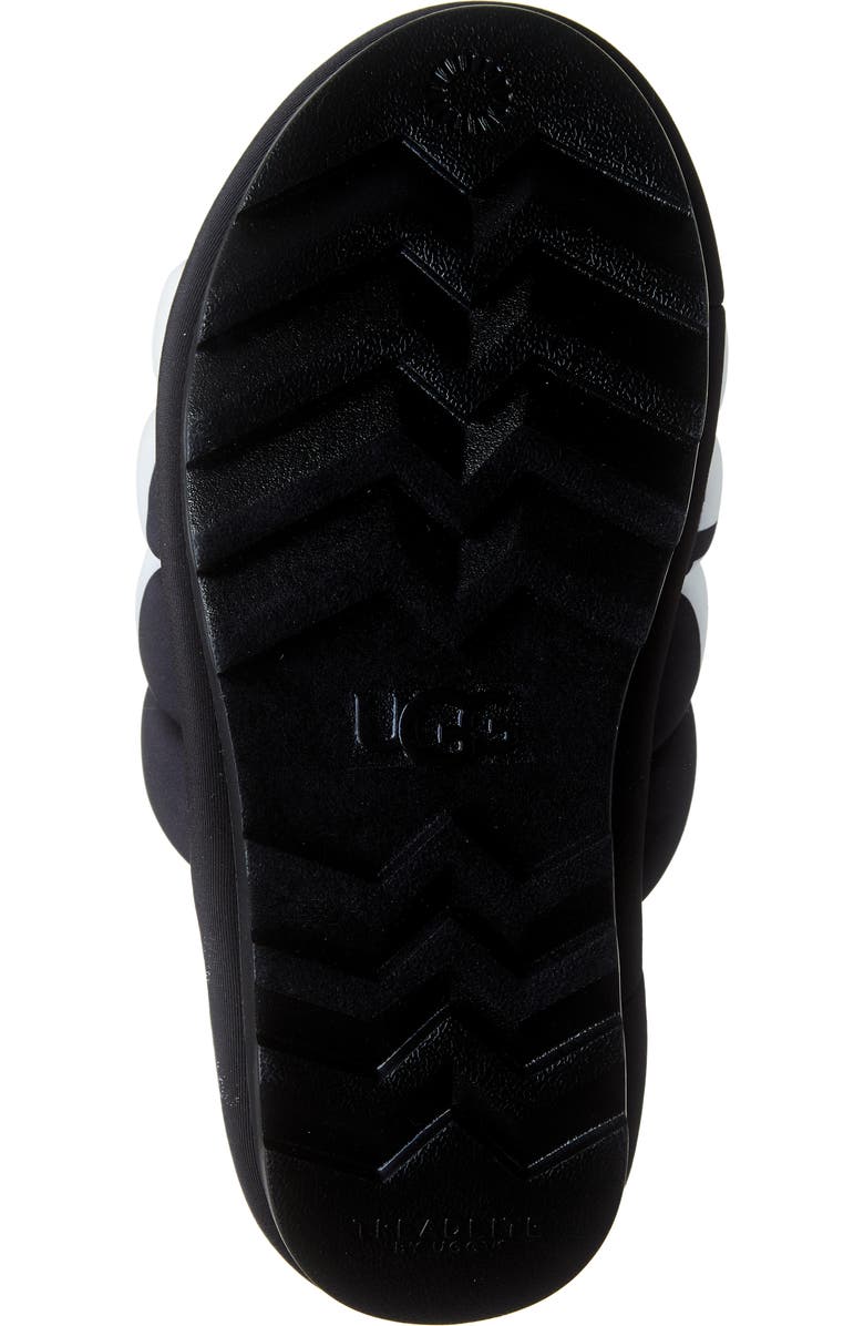 UGG<sup>®</sup> Maxi Genuine Shearling Lined Sandal, Alternate, color,