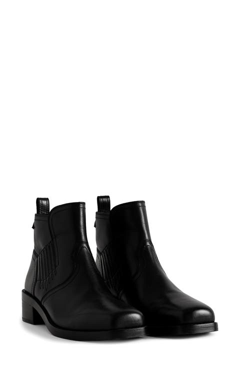 Igata Leather Western Bootie