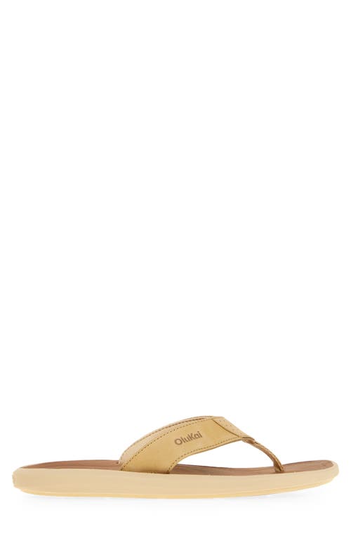 Olukai Pili Flip Flop In Toasted Coconut/tan