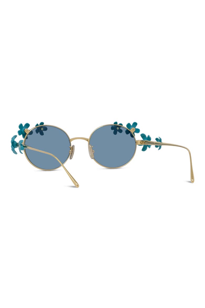 Signature Oval Sunglasses, Alternate, color, SHINY ENDURA GOLD / BLUE