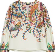 Etro Watercolor Paisley Cotton Top