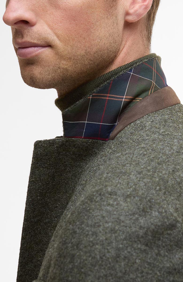 Barbour Armstrong Mélange Knit Sport Coat, Alternate, color, Olive