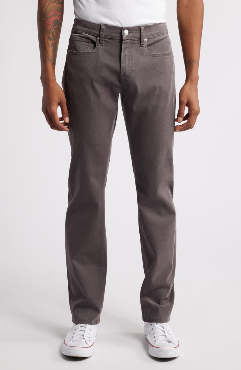 FRAME L'Homme Slim Fit Five-Pocket Twill Pants, Main, color, Slate Gray
